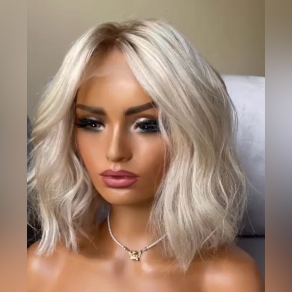 Blonde Wavy Hair Wig